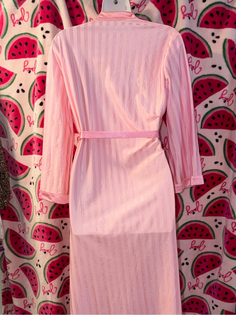 🩷 Vintage Striped Long Robe - Picture 7 of 12